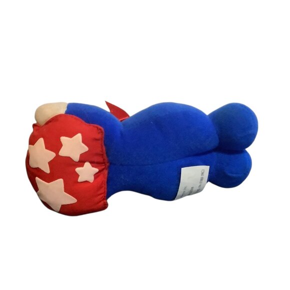 Patriotic Bear Plush Hanging Ornament 6" Infantino Stuffed Teddy - Picture 2 of 4